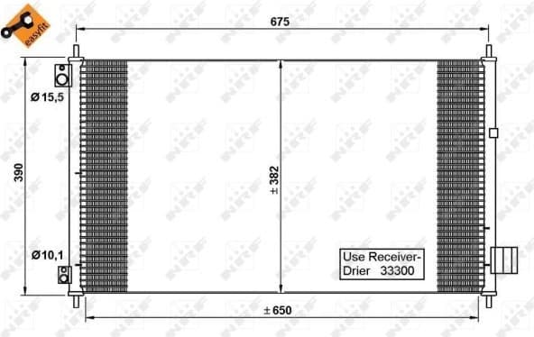 Condenser, air conditioning EASY FIT 35780