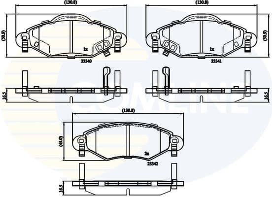 Brake pads front CBP31152