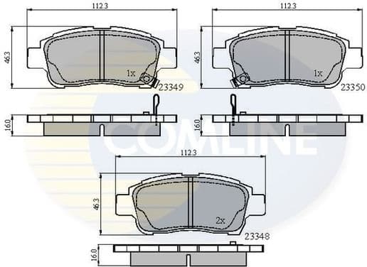 Brake pads front CBP3582