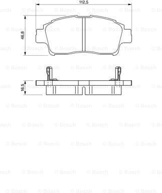 Brake Pad Set, disc brake 0986424535 - image 7