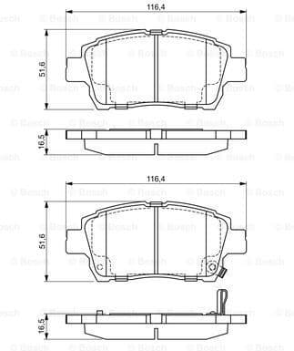 Brake Pad Set, disc brake 0986424803 - image 7