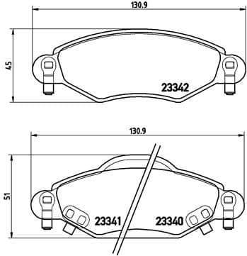 Brake Pad Set, disc brake PRIME LINE P83053