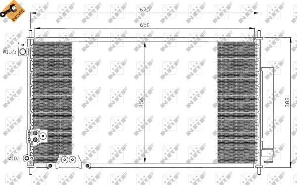 Condenser, air conditioning EASY FIT 35740