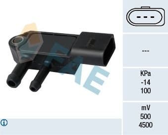 Sensor, exhaust pressure 16109