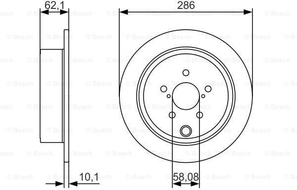 Brake Disc 0986479A10 - image 2