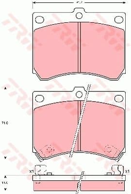 Brake Pad Set, disc brake GDB1029