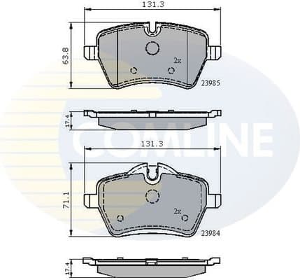 Brake pads front CBP01673