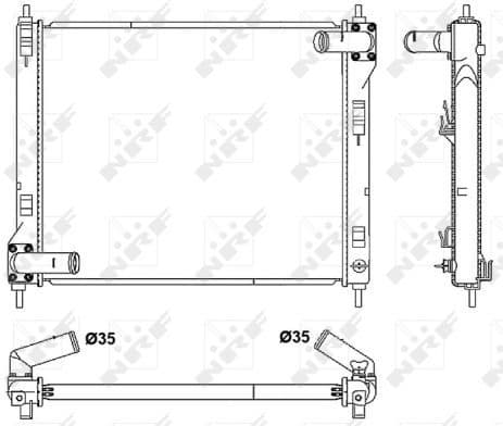 Radiator, engine cooling 53061 - image 2