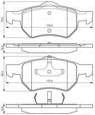 Brake Pad Set, disc brake 0986424668 - image 7