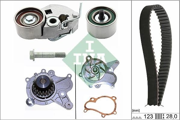 Timing belt kit with water pump 530054231