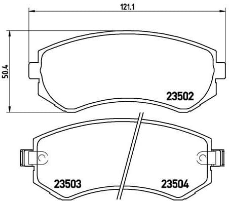 Brake Pad Set, disc brake PRIME LINE P56039