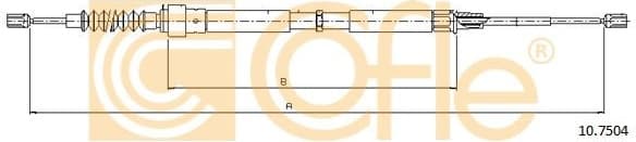 Cable Pull, parking brake 10.7504