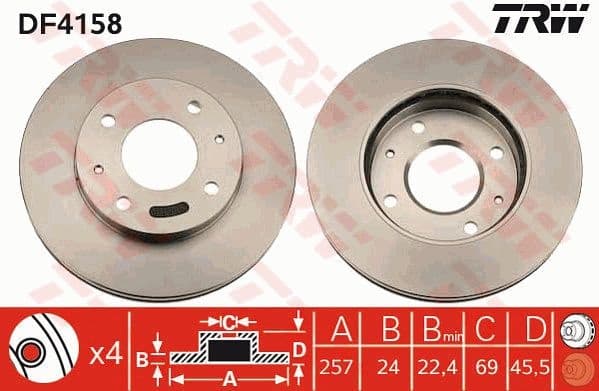 Brake Disc DF4158