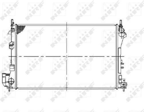 Radiator, engine cooling 58293