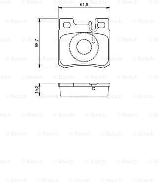 Brake Pad Set, disc brake 0986490260 - image 7