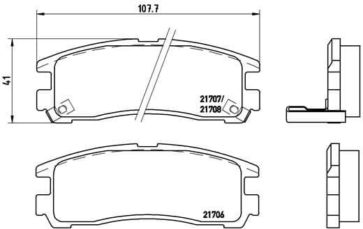 Brake Pad Set, disc brake PRIME LINE P54012