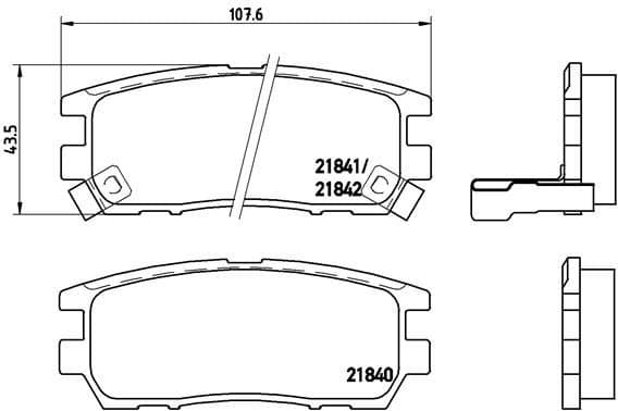 Brake Pad Set, disc brake PRIME LINE P54018