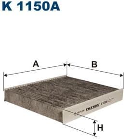 Filter, cabin air K1150A