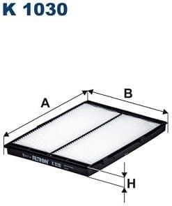 Filter, cabin air K1030