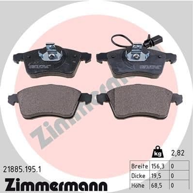 Brake Pad Set, disc brake 21885.195.1