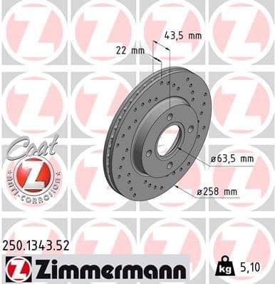 Brake Disc SPORT BRAKE DISC Z 250.1343.52