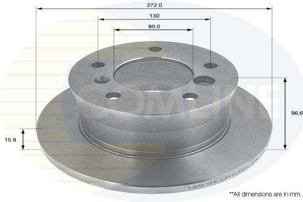 Brake disc, 1pcs REAR ADC1609