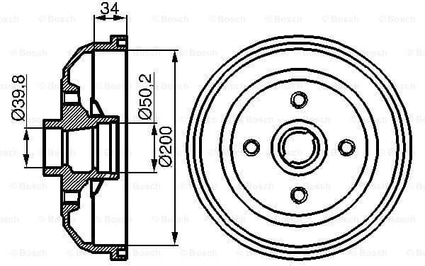 Brake Drum 0986477056