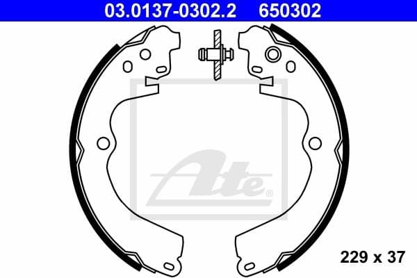 Brake Shoe Set 03.0137-0302.2