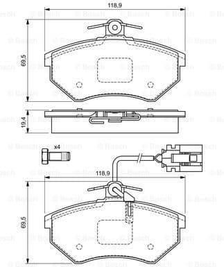 Brake Pad Set, disc brake 0986460948 - image 7