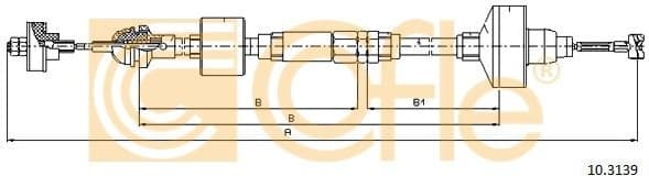 Cable Pull, clutch control 10.3139