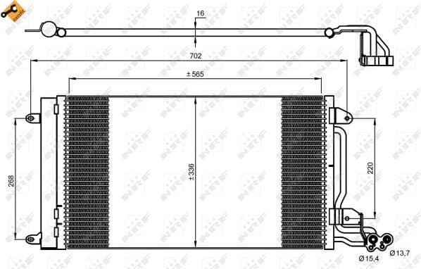 Condenser, air conditioning EASY FIT 35910
