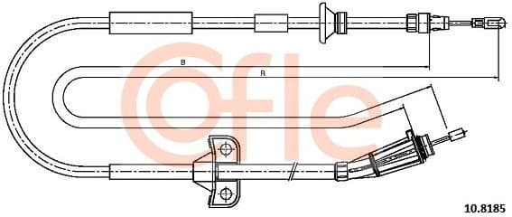 Cable Pull, parking brake 10.8185 - image 2