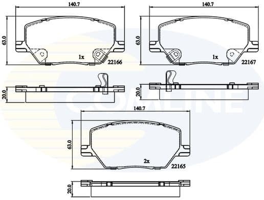 Brake pads front CBP32294