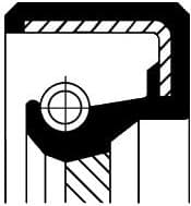 Seal crankshaft rear 155 10087B - image 2