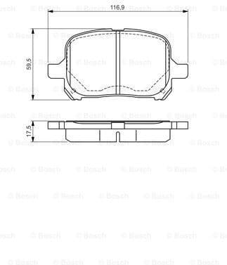 Brake Pad Set, disc brake 0986424639 - image 7