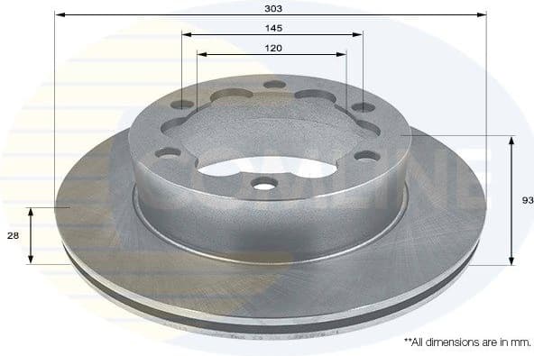 Brake discs kit rear, (2pcs) ADC1645V