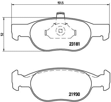 Brake Pad Set, disc brake PRIME LINE P23125