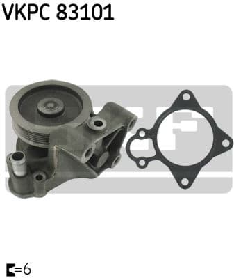Water Pump, engine cooling VKPC 83101