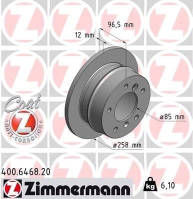 Brake Disc COAT Z 400.6468.20