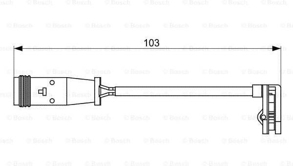 Warning Contact, brake pad wear 1987473037 - image 5