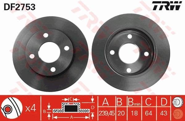 Brake Disc DF2753