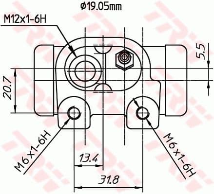 Wheel Brake Cylinder BWD307T - image 2