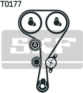 Water Pump & Timing Belt Kit VKMC 06106 - image 2