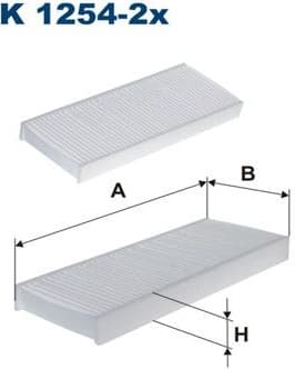 Filter, cabin air K1254-2X