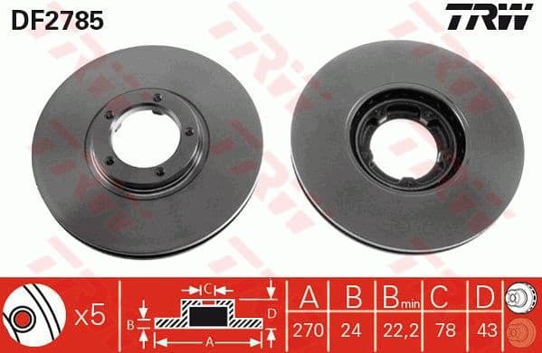 Brake Disc DF2785