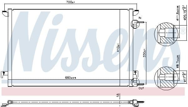 Condenser, air conditioning ** FIRST FIT ** 94852