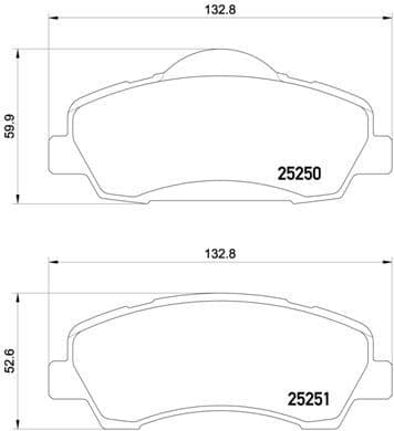 Brake Pad Set, disc brake PRIME LINE P61113