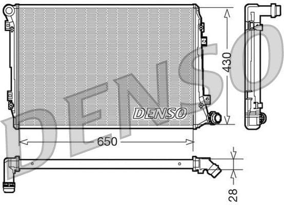 Radiator, engine cooling DRM32037