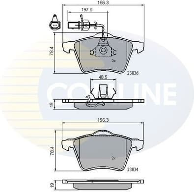 Brake pads front CBP11168