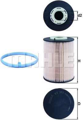 Filter diesel fuel KX393D